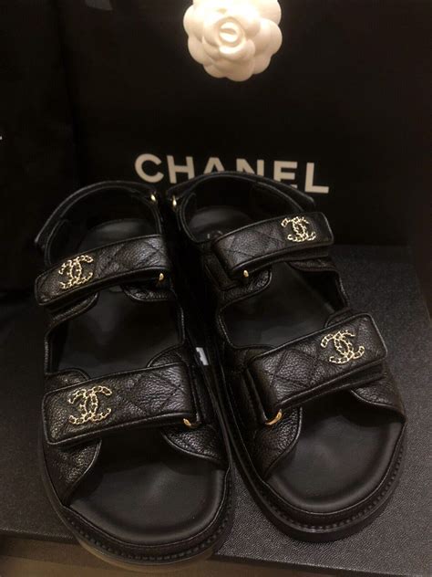 sandai chanel|Chanel father sandals.